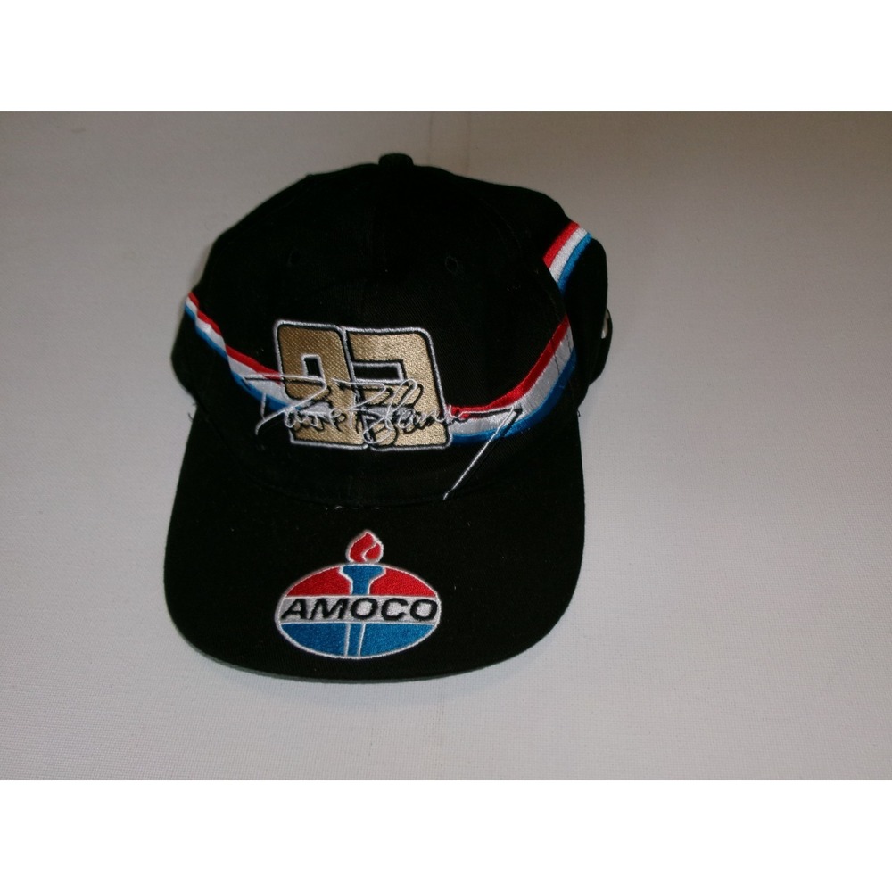 AMOCO NASCAR 90S BLANEY   SNAPBACK Y2K 00S HAT CAP VINTAGE S4